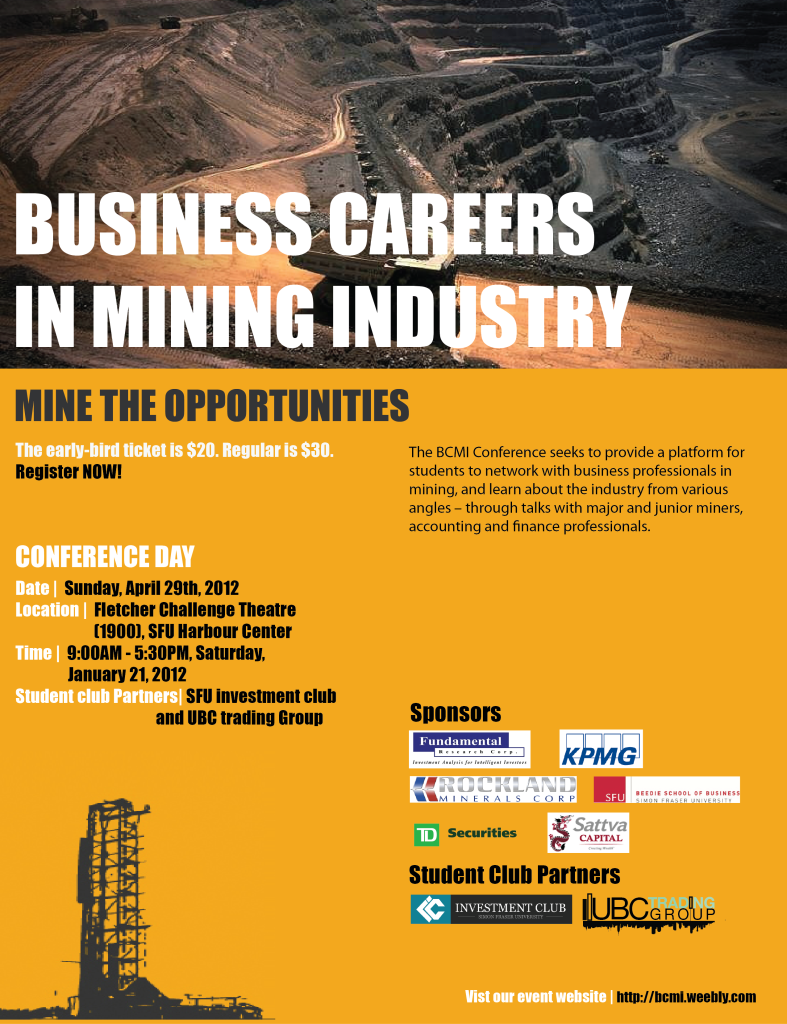 mining businese poster